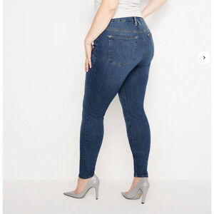 Good American Women's Skinny Jeans - Dark Blue